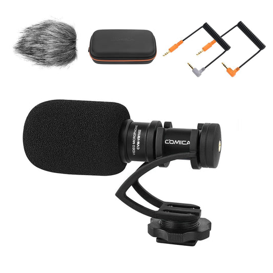 COMICA Full Metal MINI Compact On-Camera Cardioid Directional Shotgun VD Microphone