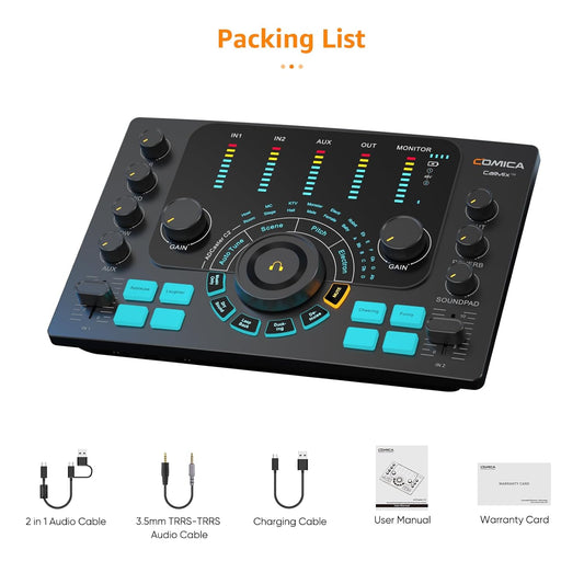 Streaming / Podcasting / Recording Multi-functional Audio Interface – ADCaster C2