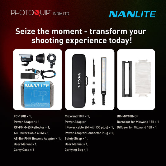 Nanlite FC120B + MixWand18ii Bundle Kit
