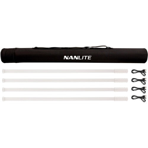 Nanlite PavoTube T8-7X RGB LED Pixel Tube Light (3', 4-Light Kit) - Ready for Dispatch