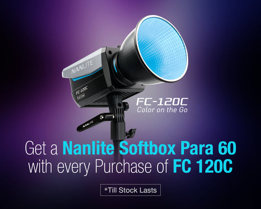 Nanlite FC-120C Full-Color LED Spotlight + Free PARA 60 FMM ( Online Only ) - Ready for Dispatch