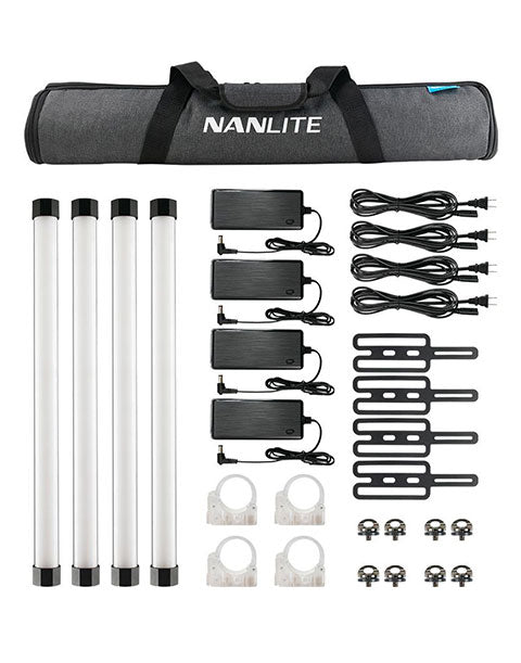 Buy Nanlite PavoTube II 15X 2′ RGBWW LED Pixel Tube with Internal Battery 4 Light Kit online