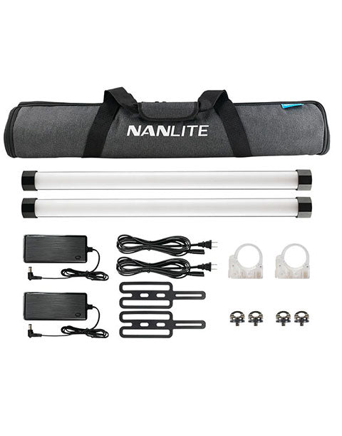 Buy Nanlite PavoTube II 15X 2′ RGBWW LED Pixel Tube with Internal Battery 2 Light Kit online